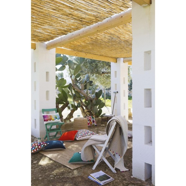 Tapis déco jute Jarod Naturel, Vivaraise