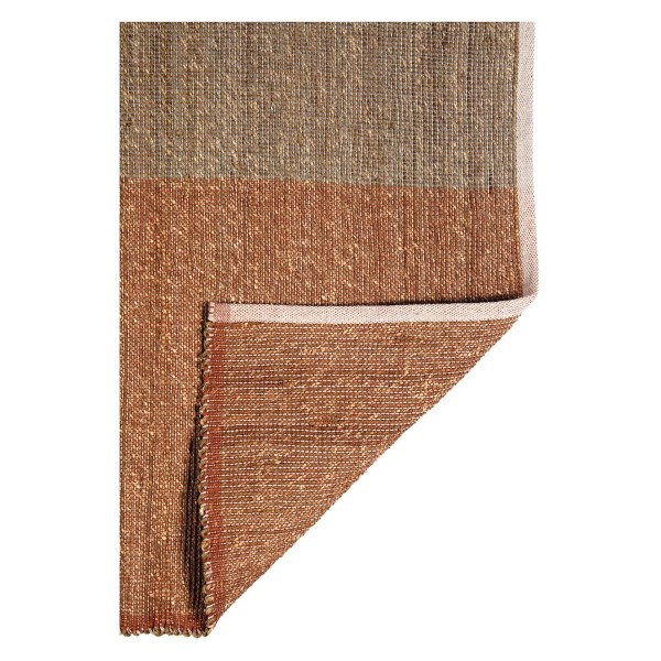 Tapis déco jonc de mer Karan Terracotta, Vivaraise