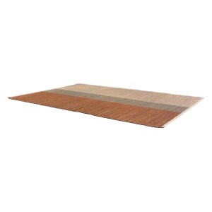 Tapis déco salon, chambre, intérieur, en jonc de mer Karan Terracotta, Vivaraise 2