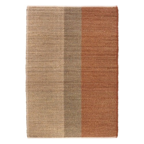Tapis déco salon, chambre, intérieur, en jonc de mer Karan Terracotta, Vivaraise