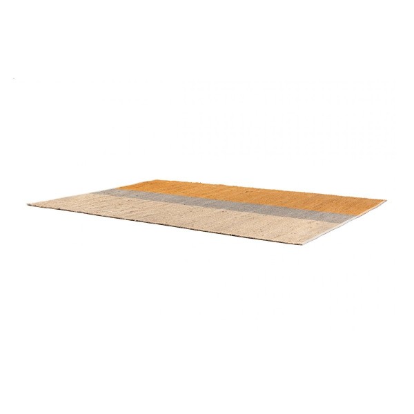Tapis déco jonc de mer Karan Mirabelle, Vivaraise