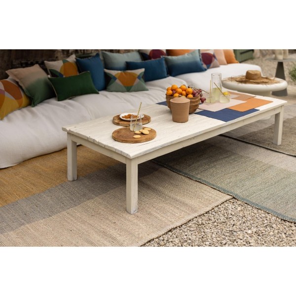 Tapis déco jonc de mer Karan Mirabelle, Vivaraise