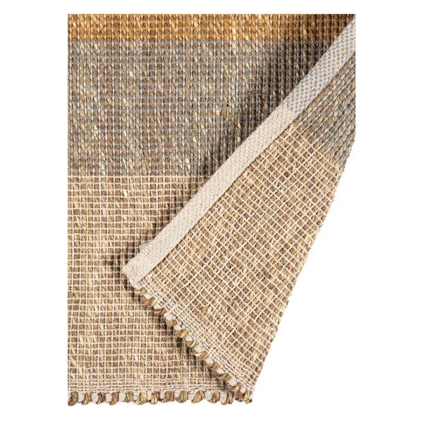 Tapis déco jonc de mer Karan Mirabelle, Vivaraise