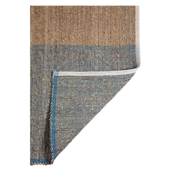 Tapis déco jonc de mer Karan Myosotis, Vivaraise