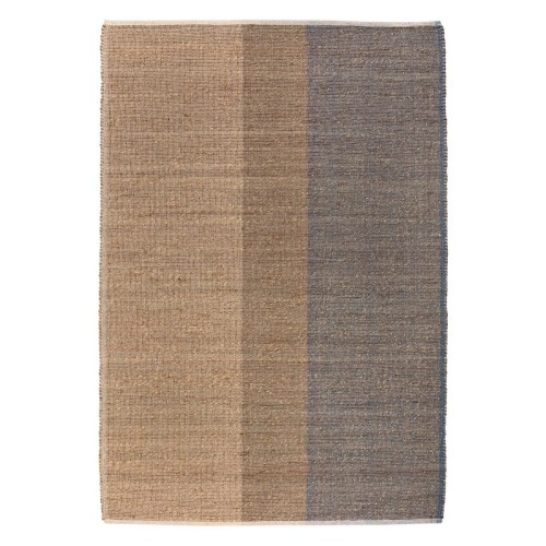 Tapis déco salon jonc de mer Karan Myosotis, Vivaraise