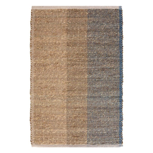 Tapis déco jonc de mer Karan Myosotis, Vivaraise