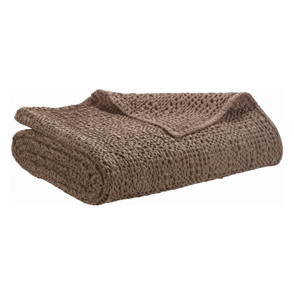 Couvre lit, jeté de lit, dessus de lit Tana Café - Vivaraise