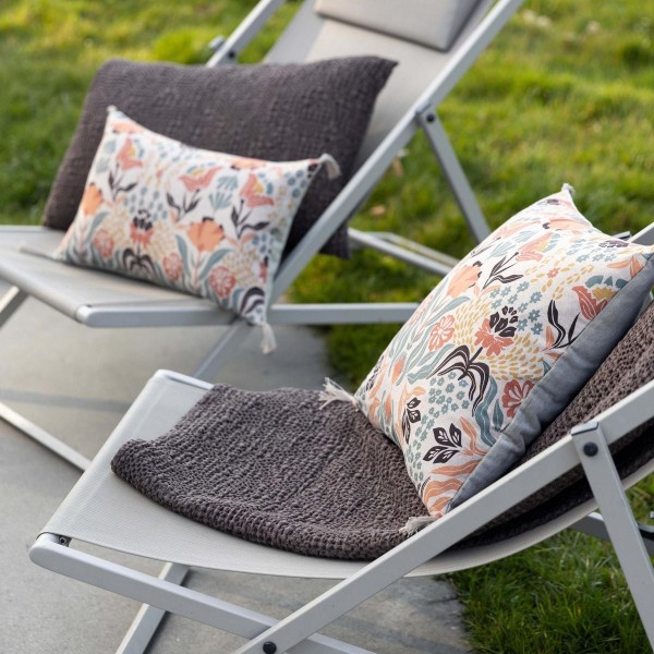 Jeté de lit coton stonewashed Tana Café, Vivaraise