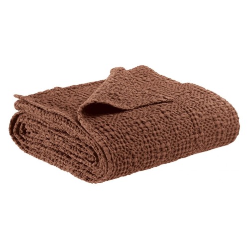 Plaid coton Tana Tabac - Vivaraise