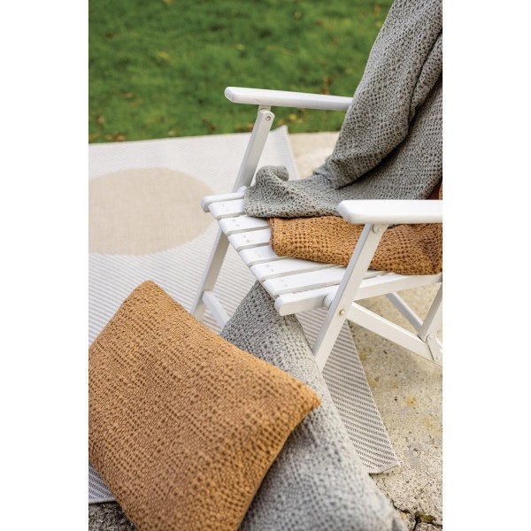 Jeté de lit coton stonewashed Tana Epice,...