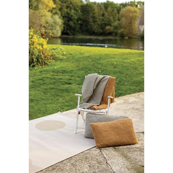 Jeté de lit coton stonewashed Tana Epice,...