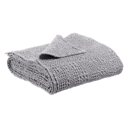 Plaid, plaid de canapé, jeté de canapé coton Tana Brume - Vivaraise
