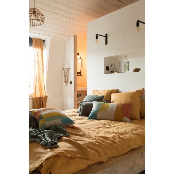 Plaid coton structuré stonewashed Swami Thym,...
