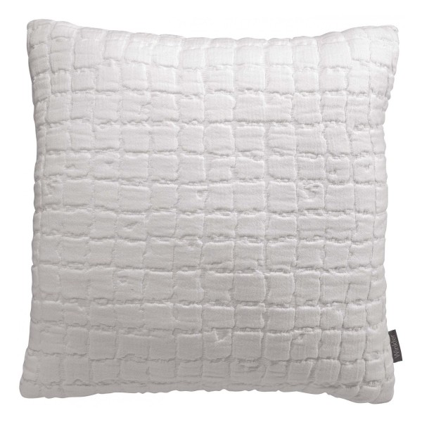 Plaid coton structuré stonewashed Swami Blanc,...
