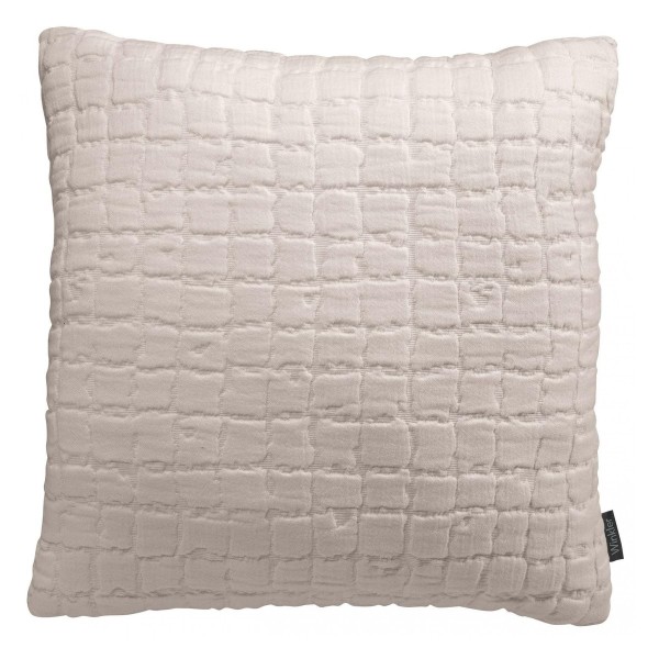 Coussin coton structuré stonewashed Swami,...
