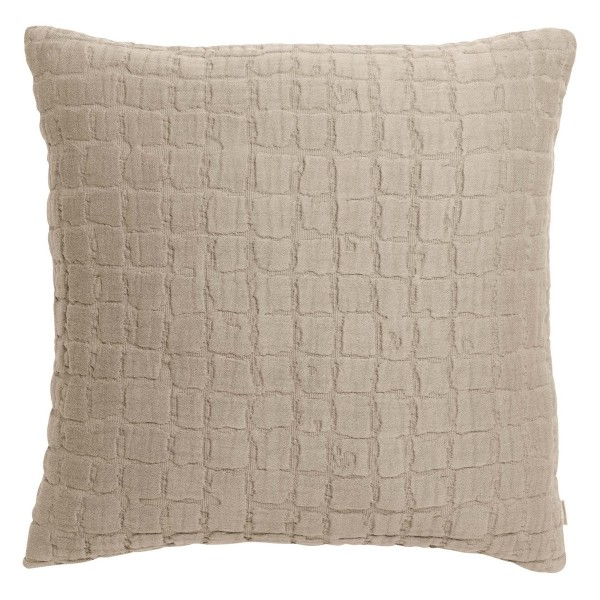Coussin coton structuré stonewashed Swami,...