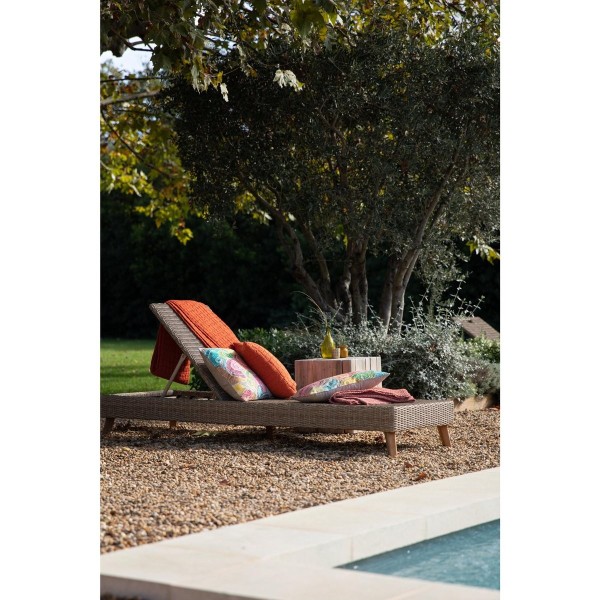 Coussin coton structuré stonewashed Swami,...
