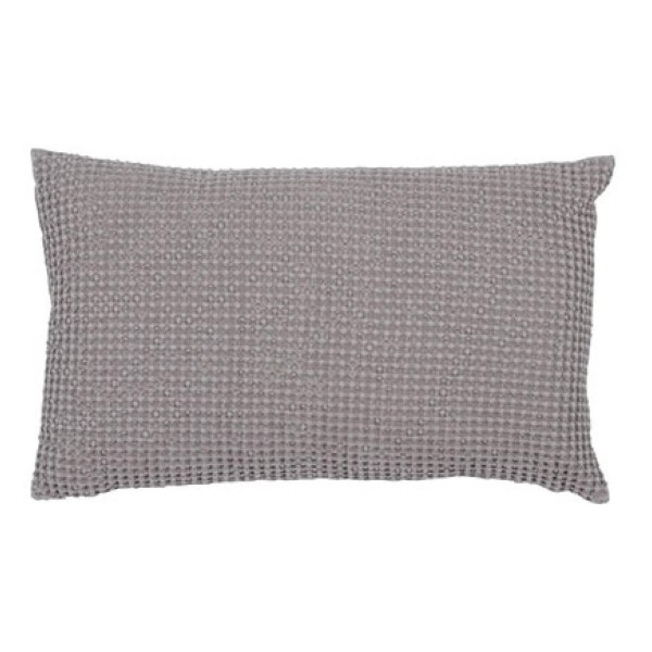 Plaid coton stonewashed Maïa recyclé Orage,...