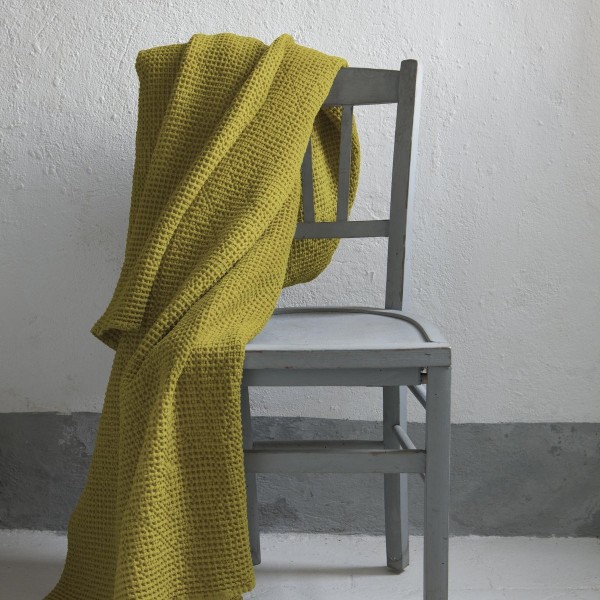Jeté de lit coton stonewashed Maïa recyclé...