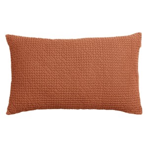 Plaid, plaid de canapé coton nid d'abeille Maia cuivre - Vivaraise 2