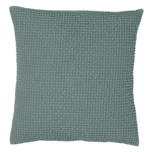 Jeté de lit, couvre-lit coton stonewashed Maïa Vert de gris - Vivaraise 2