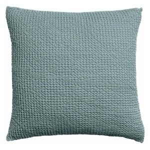 Plaid, jetéb de canapé coton stonewashed Maïa Plomb - Vivaraise 2