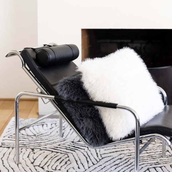 Plaid fausse fourrure Betani Neige, Vivaraise