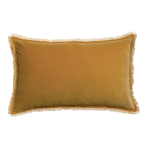 Edredon bout de lit uni velours de coton/coton...