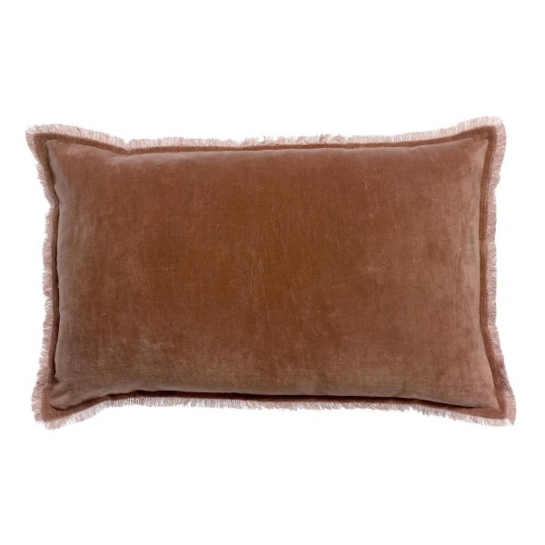 Edredon bout de lit uni velours de coton/coton...