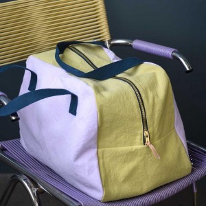 Sac de voyage Week-end Tricolo Lilas Ananas 28x42x20, La cerise sur le gâteau 2