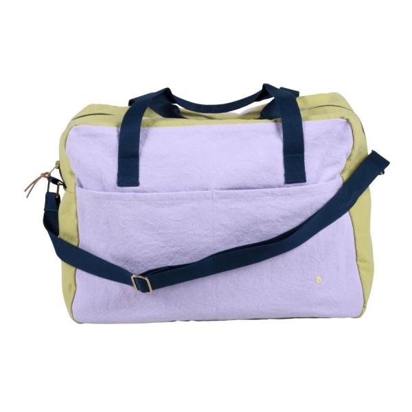 Sac de voyage Tricolo Lilas Ananas 30x42x20, La cerise sur le gâteau