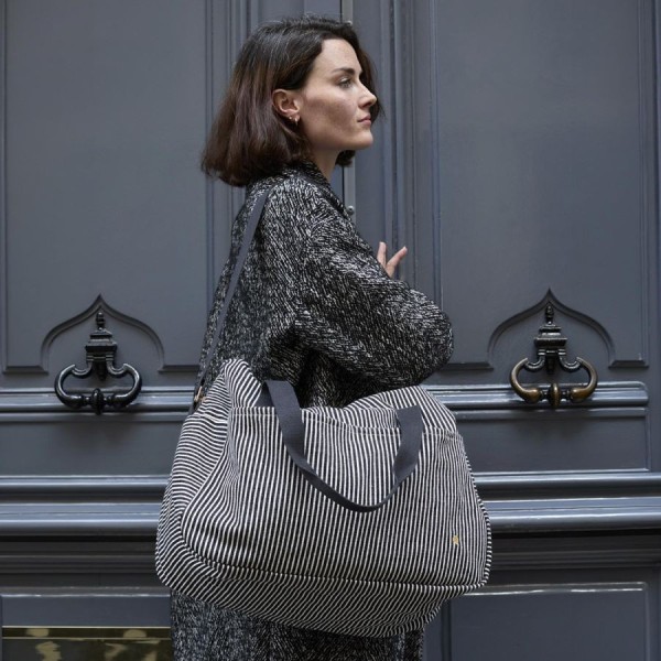 Sac de voyage Basile Caviar 30x42x20, La cerise...