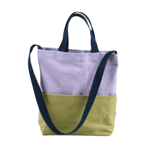 Sac My City Tricolo Lilas Ananas 37x35x9, La cerise sur le gâteau