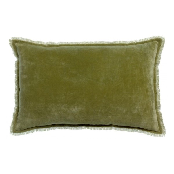 Edredon bout de lit uni velours de coton/coton...
