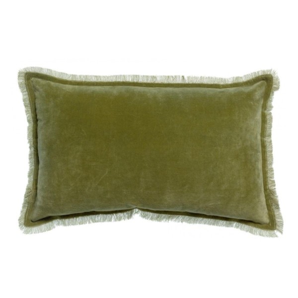 Edredon bout de lit uni velours de coton/coton...