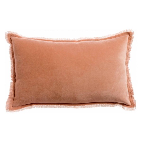 Edredon bout de lit uni velours de coton/coton...