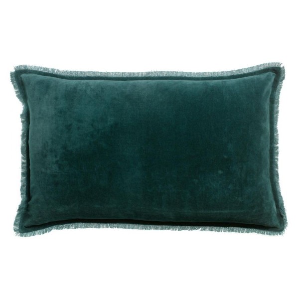 Coussin uni velours de coton/coton Fara...
