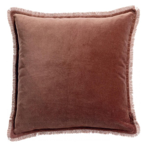 Edredon bout de lit uni velours de coton/coton...