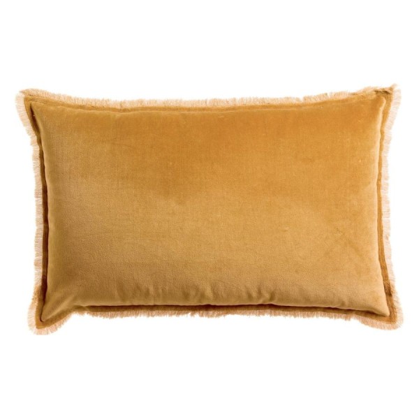 Edredon bout de lit uni velours de coton/coton...