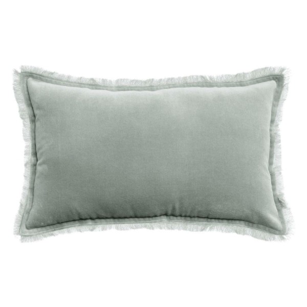 Plaid uni velours de coton/coton Fara Titane...