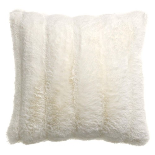 Coussin fausse fourrure Astrid Neige 45x45, Vivaraise