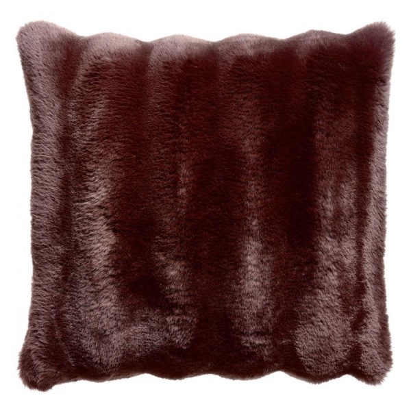 Plaid fausse fourrure Astrid Ebène, Vivaraise