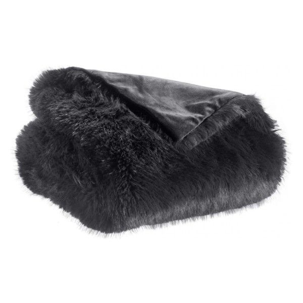 Coussin recyclé fausse fourrure Nolan Caviar...
