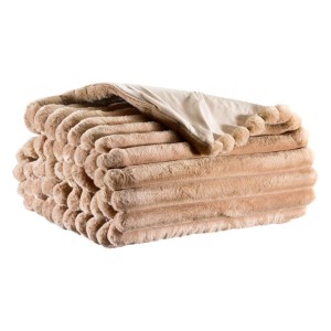 Plaid fausse fourrure Alice Muscade, Vivaraise