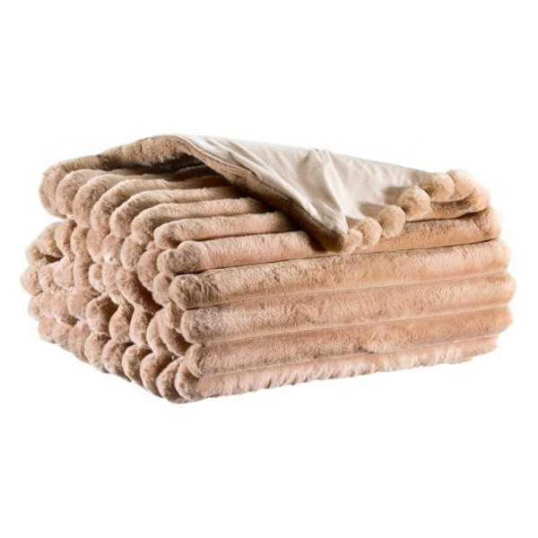 Coussin fausse fourrure Alice Muscade 30x50,...