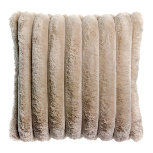 Coussin fausse fourrure Alice Lin 45x45, Vivaraise