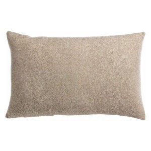 Coussin laine mérinos/cachemire Carina Naturel 40x65, Vivaraise