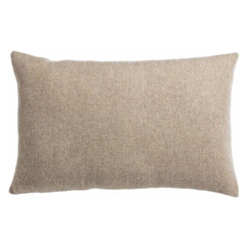 Coussin laine mérinos/cachemire Carina Naturel 40x65, Vivaraise