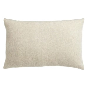 Coussin laine mérinos/cachemire Carina Nuage 40x65, Vivaraise