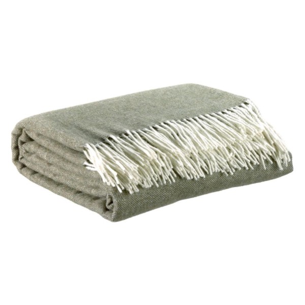 Coussin laine mérinos/cachemire Carina Olive...